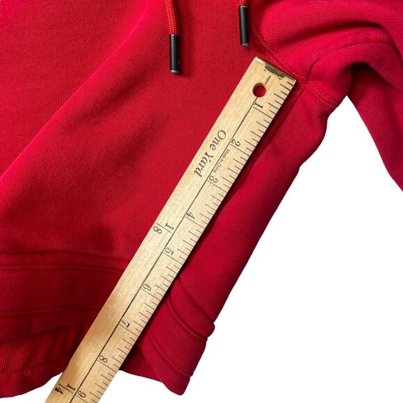 NIKE JORDAN Jumpman Logo Fleece Shorts Men's Small Red Drawstring Std-Fit READ* - Picture 10 of 14